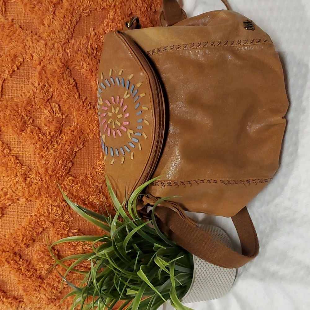 The Sak Leather Crossbody Bag Embroidered